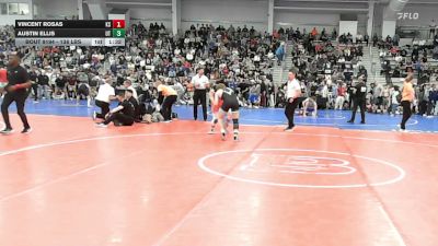 138 lbs Quarterfinal - Vincent Rosas, KS vs Austin Ellis, UT