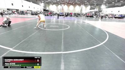 113B Quarterfinal - Kamden Gerhardt, Jackson vs Max Rowe, Lafayette (Wildwood) JV