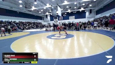 120 lbs Cons. Round 1 - Paul Romero, Western vs Ulises Diaz, Lawndale