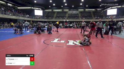 56 lbs Quarterfinal - Julius Trosse, Severn vs Justus Lisa, Telford