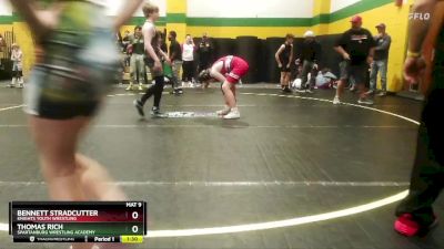 125 lbs Cons. Semi - Bennett Stradcutter, Knights Youth Wrestling vs Thomas Rich, Spartanburg Wrestling Academy