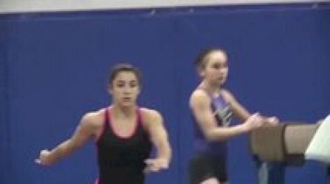 World Champ Aly Raisman training her Beam Routine, January 2012