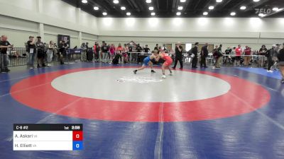 120 lbs C-8 #2 - Aymane Askari, Virginia vs Hunter Elliott, Virginia