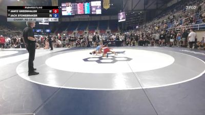 100 lbs Champ. Rd Of 32 - Jantz Greenhalgh, UT vs Jack Stonebraker, PA