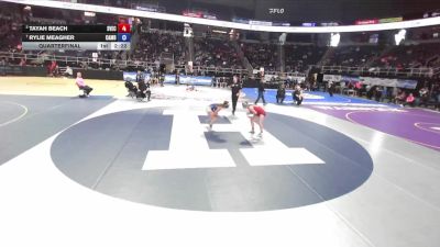 120 lbs Quarterfinal - Rylie Meagher, Camden vs Tayah Beach, SVEC