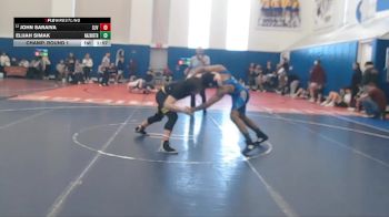 175 lbs Champ. Round 1 - Elijah Simak, Nazareth vs John Saraiva, St John Vianney