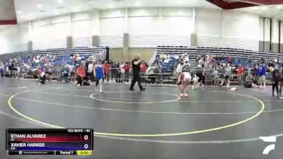 92 lbs Round 3 - Ethan Alvarez, IN vs Xavier Harker, OH