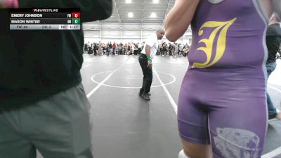 190 lbs Round 1 (8 Team) - Emery Johnson, Freakztyle Wrestling vs Mason Winter, Old Hickory