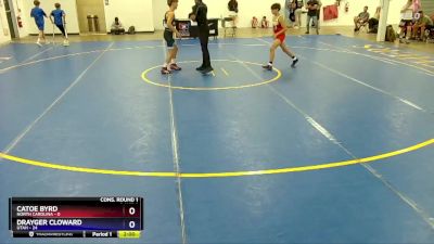 106 lbs Semis & 1st Wrestleback (8 Team) - Catoe Byrd, North Carolina vs Drayger Cloward, Utah