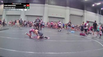 68 lbs Round 3 (8 Team) - Liam Kingfisher, GA United Red vs Jonathan Millz, Takedown Elite
