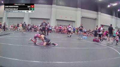 68 lbs Round 3 (8 Team) - Liam Kingfisher, GA United Red vs Jonathan Millz, Takedown Elite