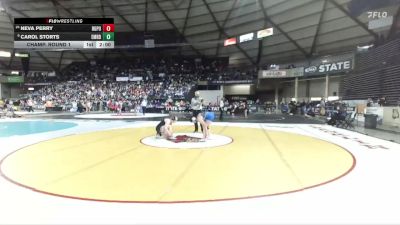 Girls 4A 155 lbs Champ. Round 1 - Carol Storts, Emerald Ridge (Girls) vs Neva Perry, Rogers (Puyallup) (Girls)