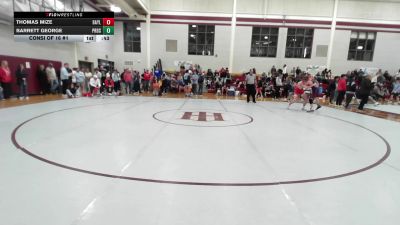 138 lbs Consi Of 16 #1 - Thomas Mize, Baylor School vs Barrett George, Providence Day School