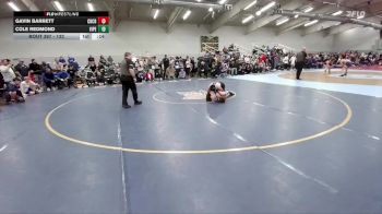 132 lbs Cons. Round 1 - Gavin Barrett, Cherry Creek vs Cole Redmond, Vista Peak