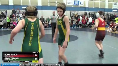 105 lbs Semis (4 Team) - Blake Bishop, Mater Dei vs Grady Tunison, Floyd Central