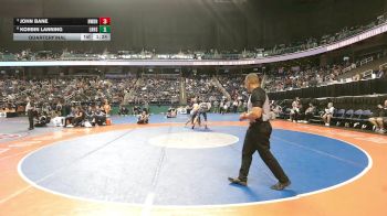 7A 165 lbs Quarterfinal - John Bane, New Bern vs Korbin Lanning, Lake Norman High School