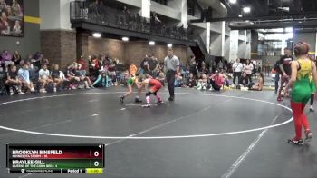 73 lbs Round 3 (4 Team) - Brooklyn Binsfeld, Minnesota Storm vs Braylee Gill, Queens Of The Corn Red