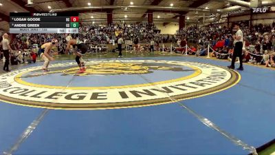 132 lbs Semifinal - Andre Green, Churchill County vs Logan Goode, Boulder City