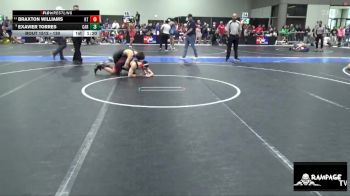 130 lbs Cons. Semi - Exavier Torres, Carroll vs Braxton Williams, KS Thunderstruck