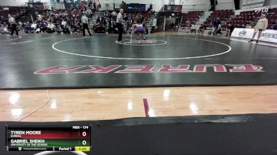 174 lbs Semifinal - Gabriel Sheikh, University Of The Ozarks vs Tyren Moore, Eureka