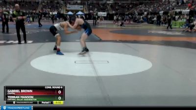 138 lbs Cons. Round 6 - Gabriel Brown, Capital vs Terran Manson, Central Valley Washington