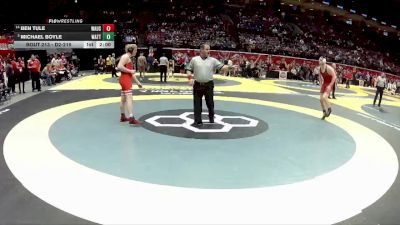 D2-215 lbs Champ. Round 1 - Michael Boyle, Watterson vs Ben Tule, Wauseon