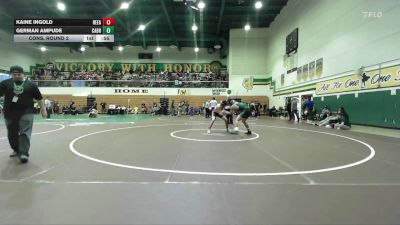 150 lbs Cons. Round 2 - Kaine Ingold, Redlands East Valley vs German Ampude, Cabrillo/Long Beach