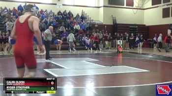 150 lbs Semifinal - Caleb Olson, Union, LaPorte City vs Ryder Strother, Hampton-Dumont-CAL