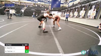 112 lbs 3rd Place - Kamden Sparks, Tonkawa Takedown Club vs Azreal Fierros, Clinton Youth Wrestling