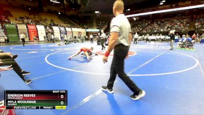 105 Class 1 lbs Quarterfinal - Emerson Reeves, Herculaneum vs Myla Woolridge, Kearney