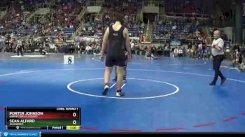 285 lbs Cons. Round 1 - Sean Alfaro, Alexander vs Porter Johnson, Harvey/Wells County