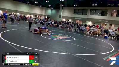 152 lbs Round 3 (6 Team) - Athos Karistinos, Canes Wrestling vs Colby Cloutier, New England Gold