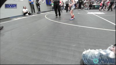 52 lbs Semifinal - Nash Leisinger, Choctaw Ironman Youth Wrestling vs Bentley Story, Noble Takedown Club