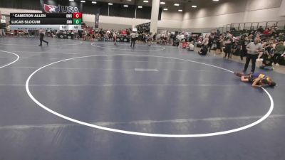 74 lbs Quarters - Cameron Allen, Oconomowoc Wrestling Club vs Lucas Slocum, Stout Wrestling Academy