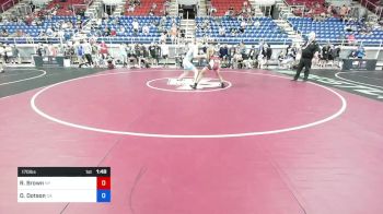 170 lbs Rnd Of 64 - Ryan Brown, New York vs Dominic Dotson, California