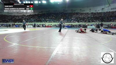 143 lbs Round Of 64 - Zane Entz, Hinton Comets vs Eddie Gamboa-Ellington, Mustang Middle School