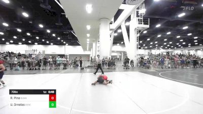 70 lbs Quarterfinal - Raymond Pina, Sunnyside WC vs Uriah Julio Ornelas, Desert Dogs WC