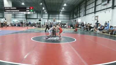 70 lbs Champ. Round 2 - Alijah Ybarra, East Carolina Wrestling Academ vs Cinch Workman, North Carolina Wrestling Facto