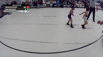18 lbs 7th Place Match - Drake Santiago, Jr. Viking Wrestling Club vs Kain Erickson, GI Grapplers