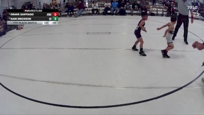 18 lbs 7th Place Match - Drake Santiago, Jr. Viking Wrestling Club vs Kain Erickson, GI Grapplers