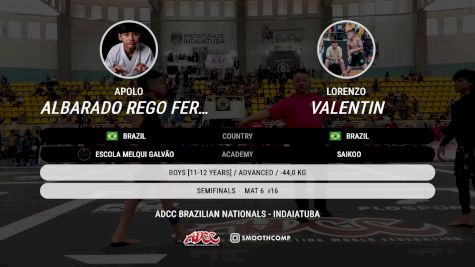 Lorenzo Valentin vs Apolo Albarado Rego Ferreira 2025 ADCC Brazilian Nationals