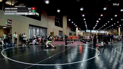 120 lbs Round 5 (6 Team) - Bayani Galvez, Assassins Black vs James Polizos, North Shelby Regulators Red