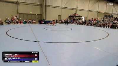 110 lbs Round 5 (6 Team) - Hannah Lopez, Oklahoma Blue vs Aroma Marrufo, Missouri