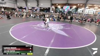120 lbs Cons. Round 1 - Carson Brown, West Amarillo Wrestling Club vs Victor Matos, Boneyard Wrestling Academy