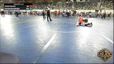 84 lbs Quarterfinal - Jaxon Roller, Raw Wrestling Club vs Daxon McCarther, Prodigy Elite Wrestling