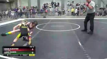 61 lbs Cons. Round 1 - Laken Sharpe, Coffeyville vs Chase Sleichter, Trailhands