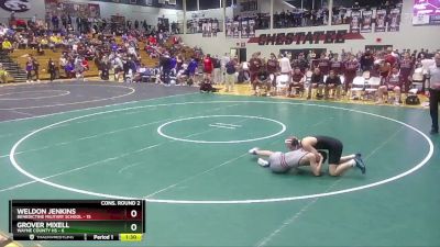 120 lbs 2nd Wrestleback (16 Team) - Grover Mixell, Wayne County HS vs Weldon Jenkins, Benedictine Military School