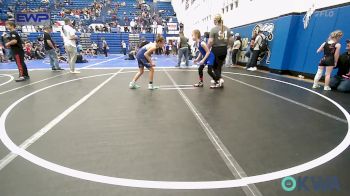 74-78 lbs Rr Rnd 3 - AJ Minor, Woodland Wrestling Club vs Kaceleigh Taylor, Harrah Little League Wrestling