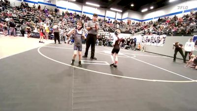 49 lbs Consi Of 8 #1 - Baker Johns, Perry Wrestling Academy vs Nash Davis, Choctaw Ironman Youth Wrestling