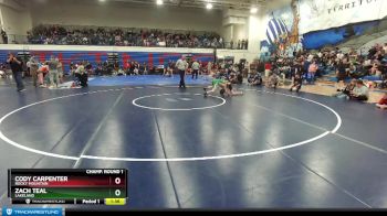 98 lbs Champ. Round 1 - Cody Carpenter, Rocky Mountain vs Zach Teal, Lakeland